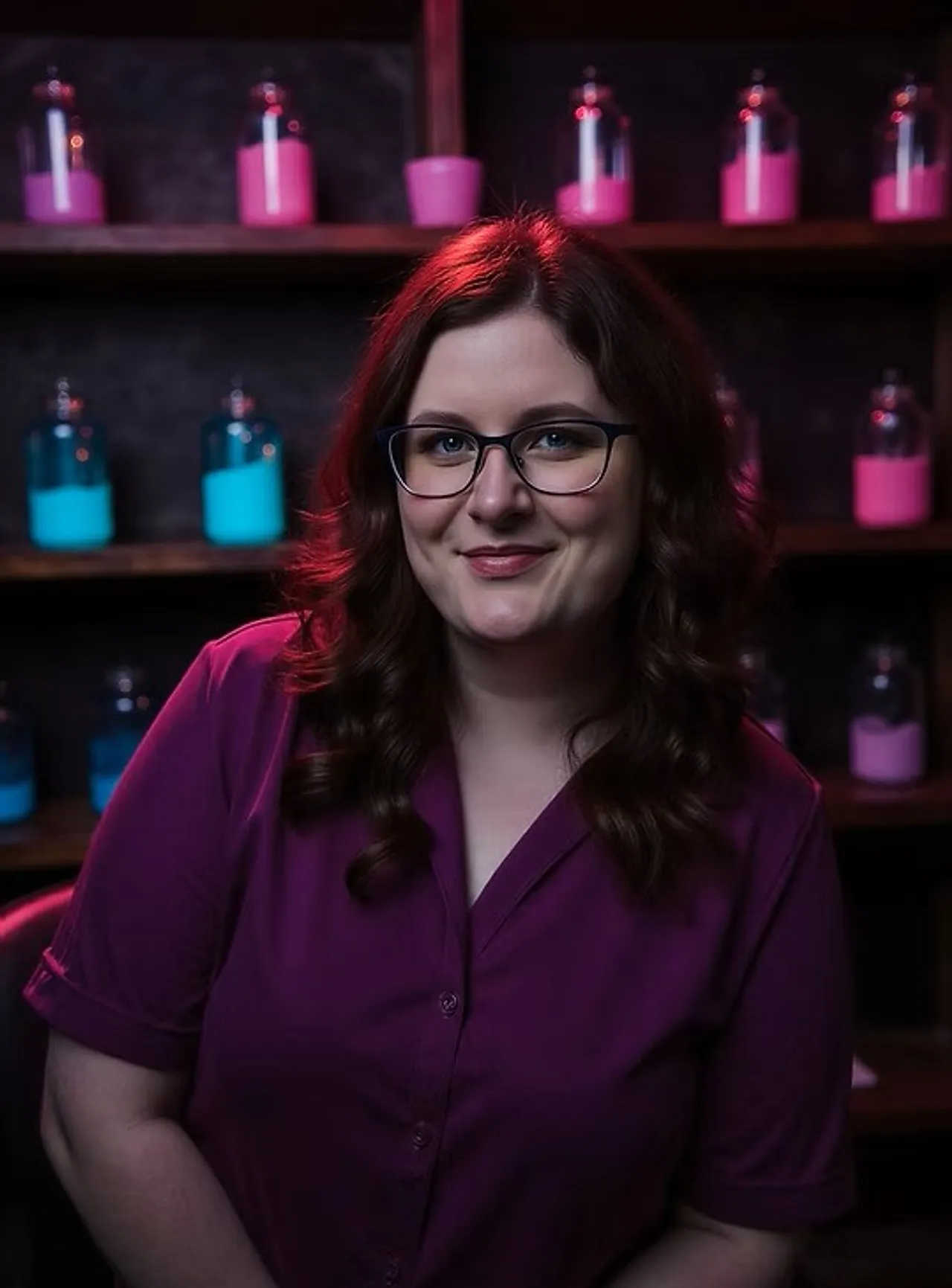 Jen, founder of DIYvinci, in the Archive studio