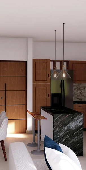 Interior de la villa