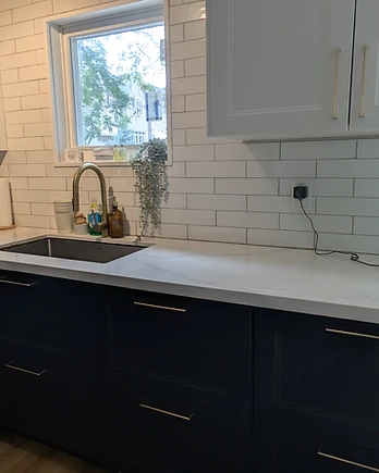 Kitchen sink and cooking area cleaned and reset