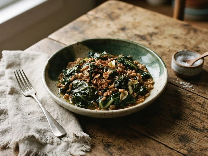 Slow Greens & Field-Grain Bowl