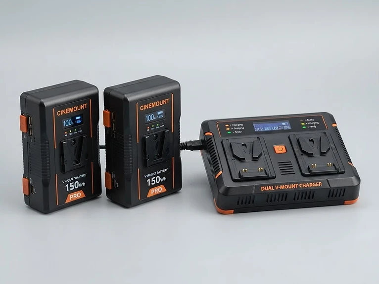 Dual Charger f/ V-Mount Battery