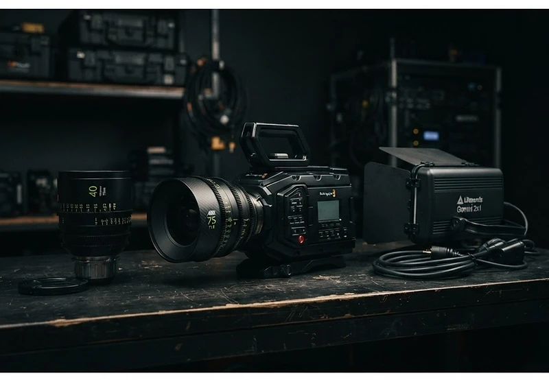 Rental gear ready to shoot