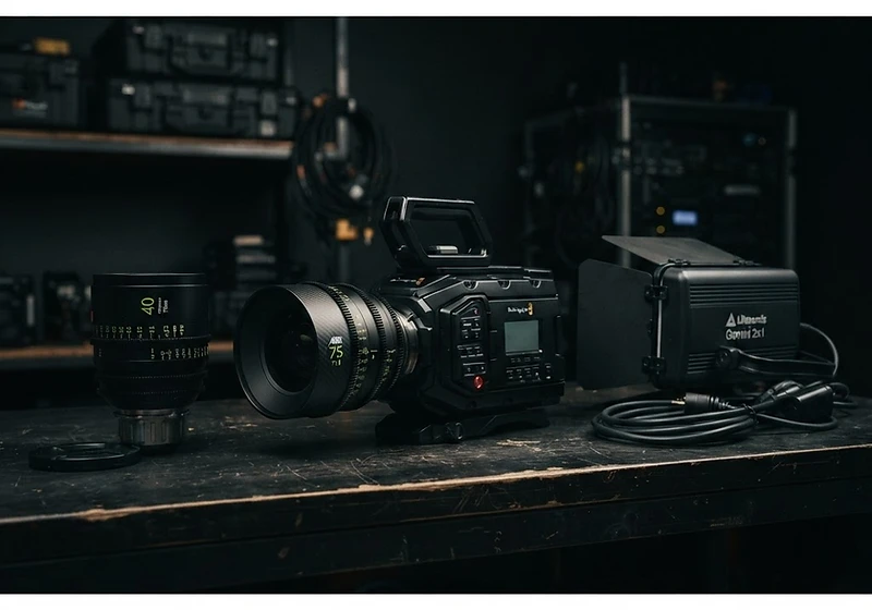 Rental gear ready to shoot