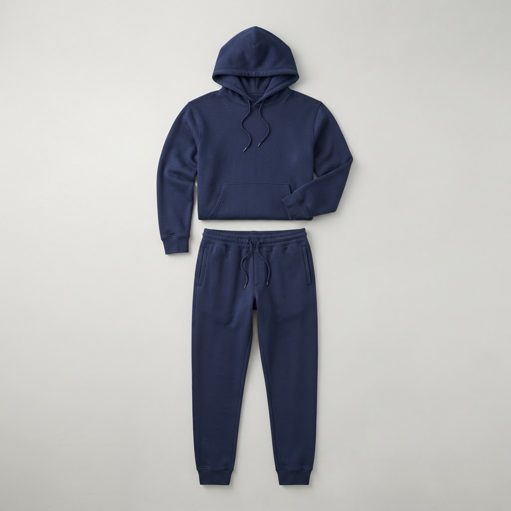 Two-Piece Tracksuit — Navy