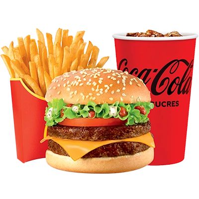 Burger, Chips & Drink Combo