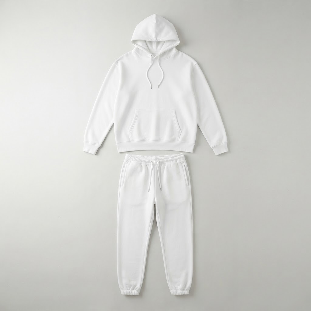 Two-Piece Tracksuit — White