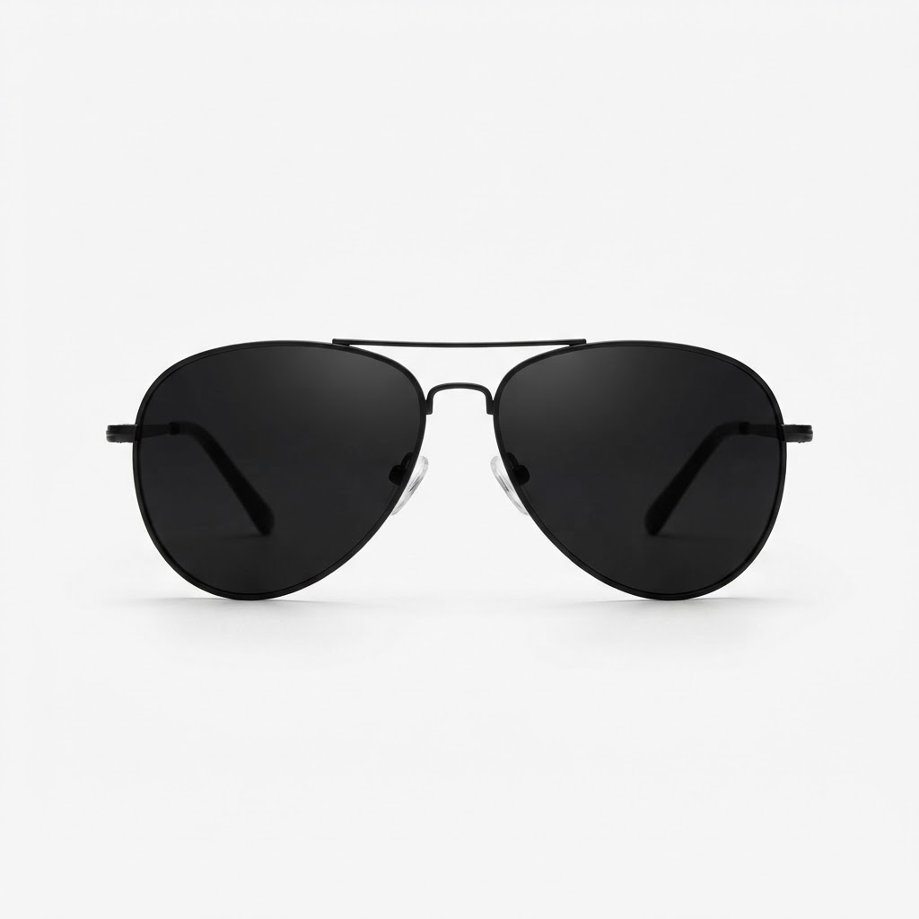 Aviator Sunglasses — Black