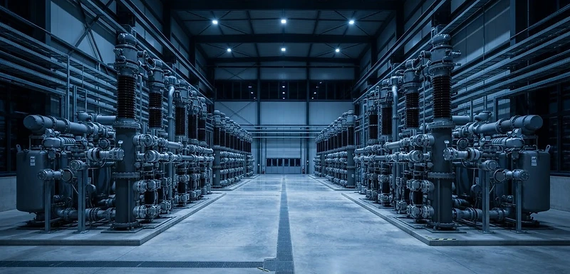 GIS substation interior