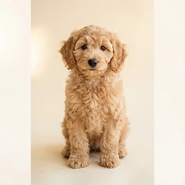 A Goldendoodle puppy