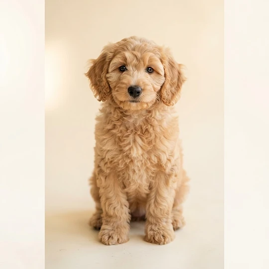 A Goldendoodle puppy