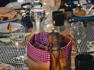 Fondue inmitten Alpakas