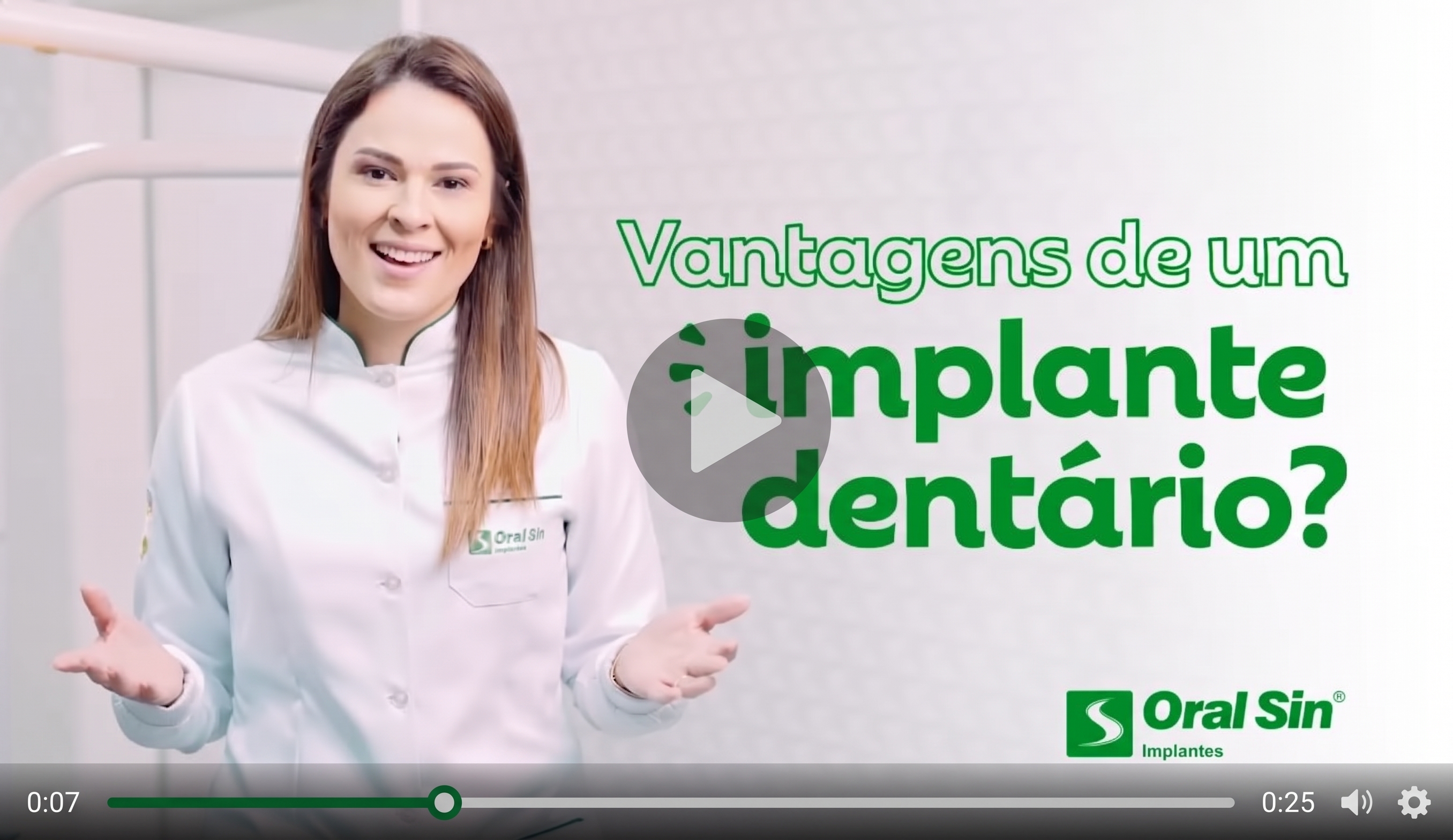 Vídeo explicativo sobre implantes e próteses fixas