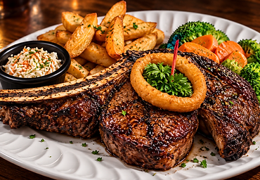 Certified Angus beef steak at Herby's