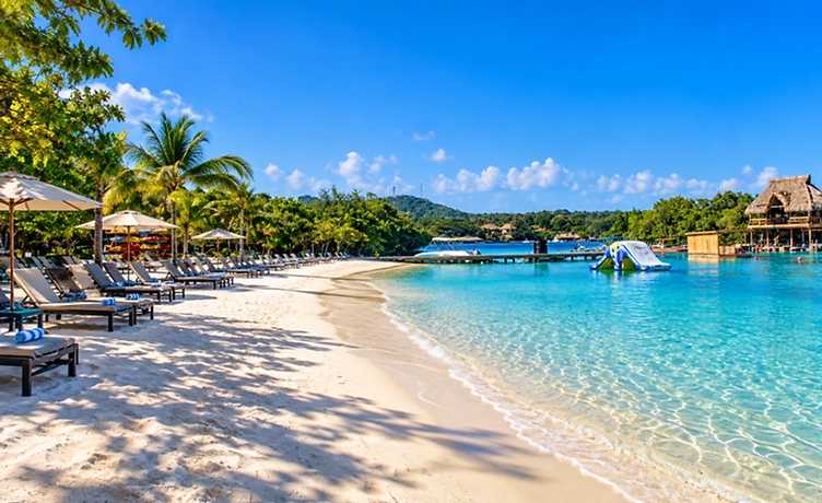 Private island beach