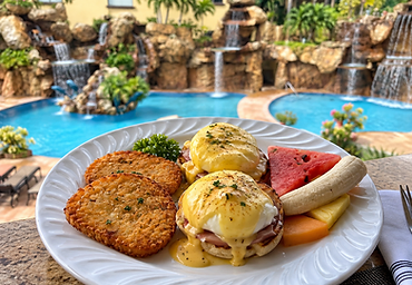 Eggs Benedict at Pineapple Grill