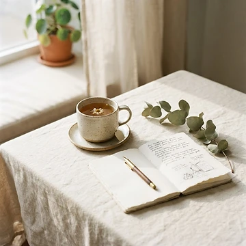 A calm, restorative still life