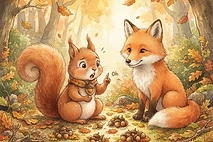 Scamp's Autumn Counting
