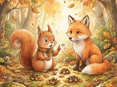 Scamp's Autumn Counting