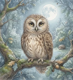 Portrait of Ollie the Owl