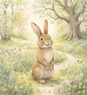 Portrait of Pip the Rabbit