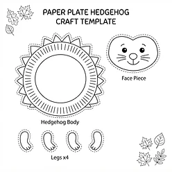 Paper Plate Hedgehog