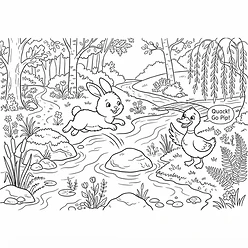 Coloring sheet 2: Pip's Brave First Hop