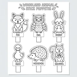 Woodland Friends Puppets