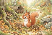 Scamp's Autumn Counting