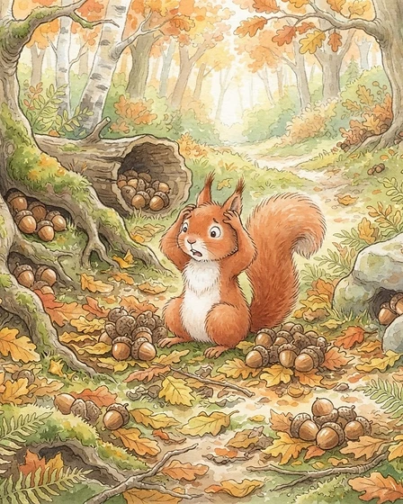 Scamp's Autumn Counting