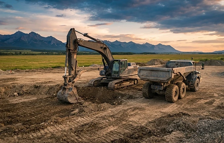 Heavy equipment ready for work
