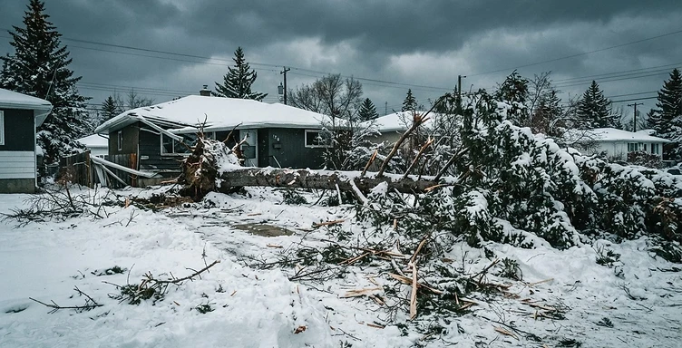 Storm damage cleanup