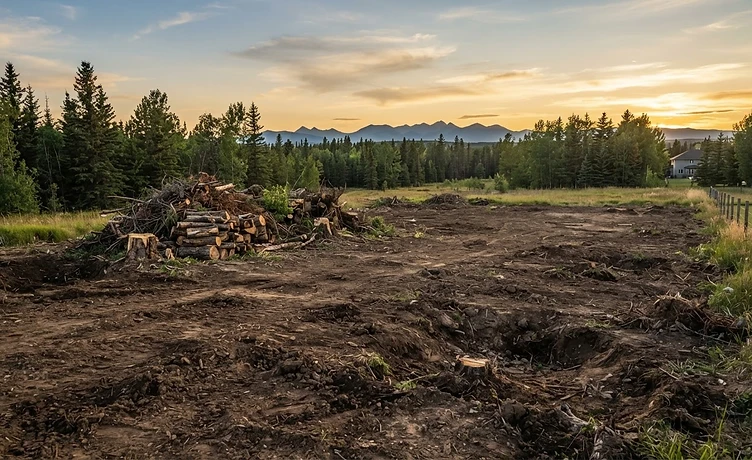Cleared residential property