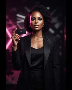 Creator one holding a BaddieTap card