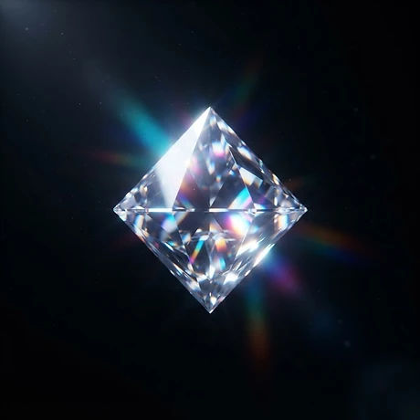Levitating diamond