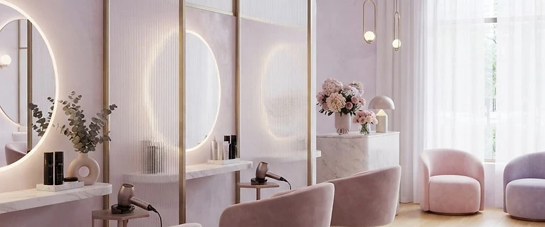 Salon studio interior (template image)