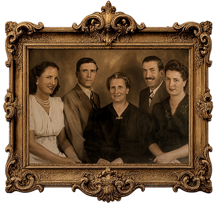 Retrato de la familia Blaví fundadora