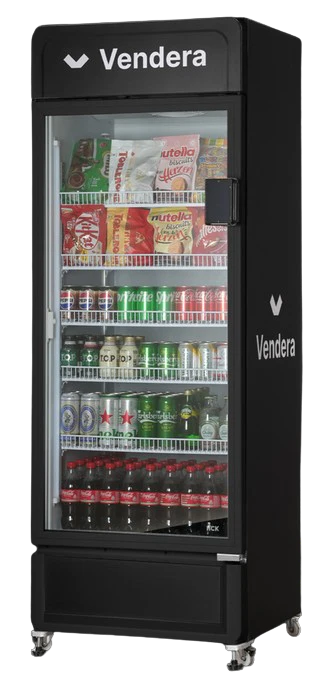 Vendera Smart Cooler open shelf AI cooler for premium office environments in Illinois