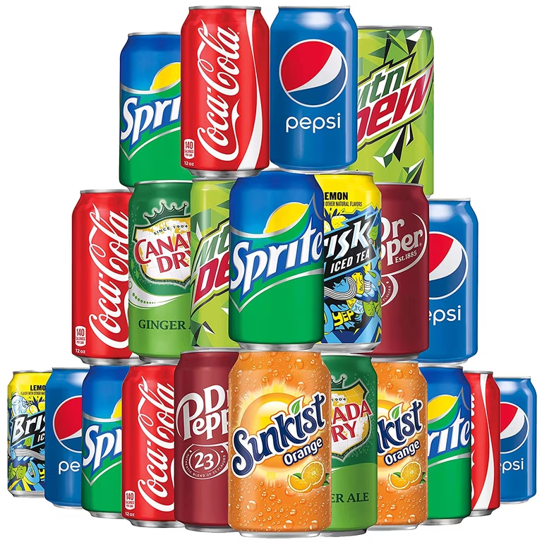 Cold beverages available in CC's Vending Service machines across Chicagoland