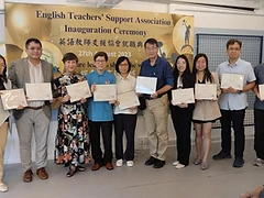 Group photo with certificates at the inauguration ceremony