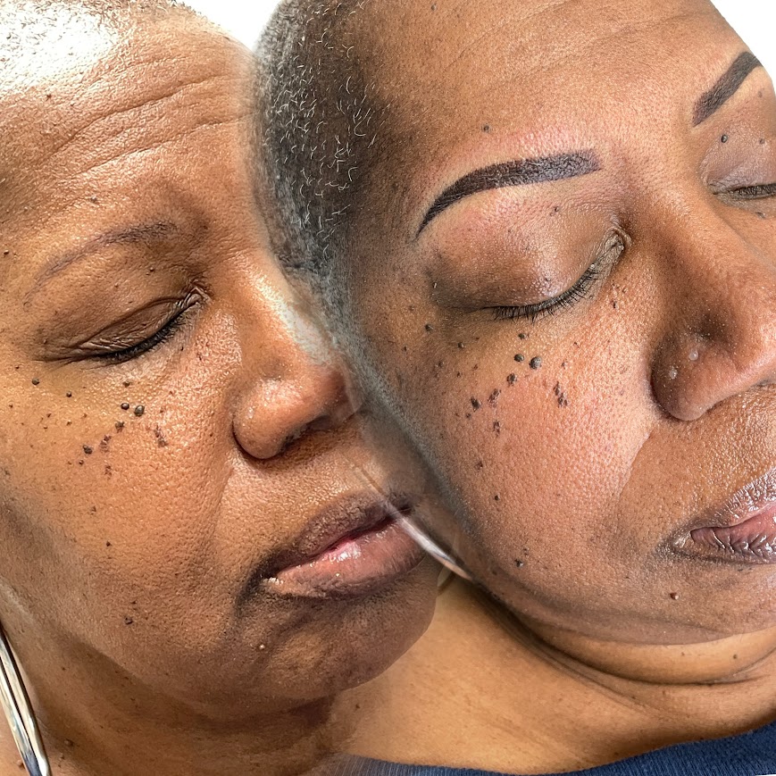 Before and after — Custom Brows by Glenda Vega