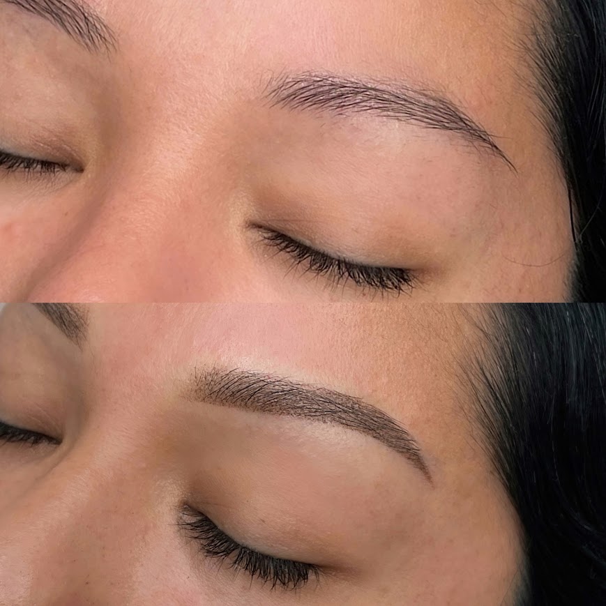 Before and after — Custom Brows by Glenda Vega