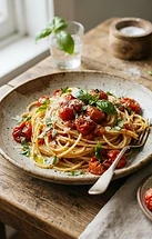 Roasted tomato & basil pasta
