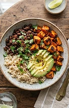 Sweet potato & black bean bowls