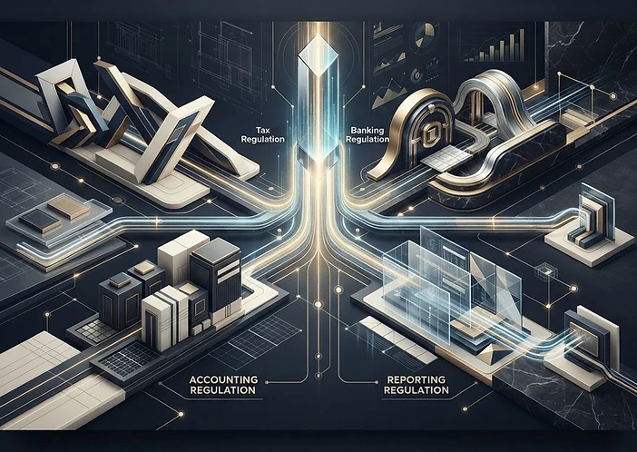 One cross-border transaction branching into multiple regulatory pathways