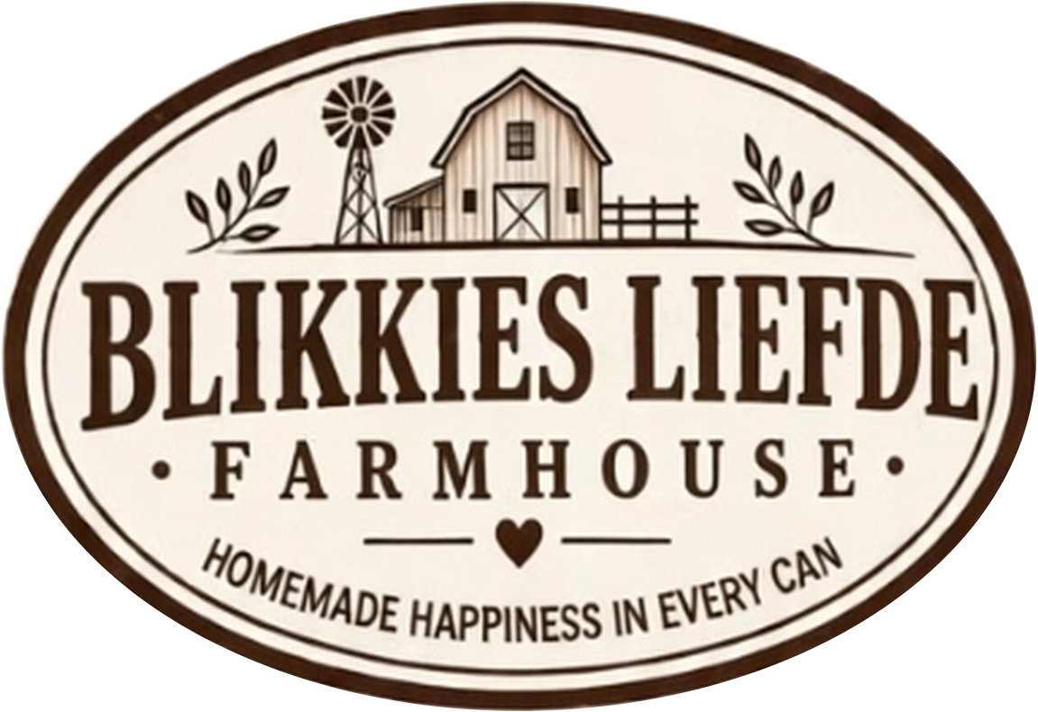 Blikkies Liefde farmhouse logo