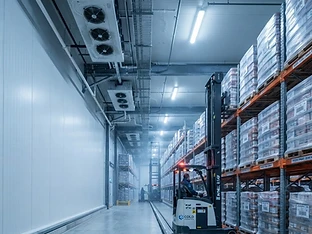 Capannone industriale con impianti tecnologici integrati