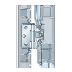 Puerta abatible de PVC
