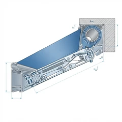 Toldo extensible de brazos
