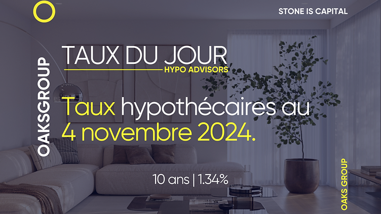 OAKS GROUP SA | Image Hypothekarzinsen vom 4. November 2024 – Wettbewerbsfähige Angebote von Hypo Advisors