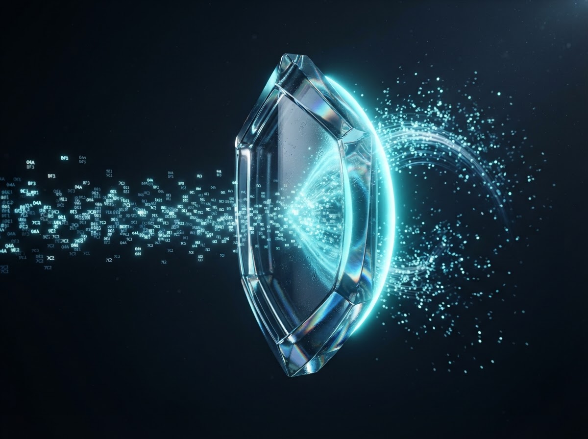 Abstract security shield visualization for PasteGaurd